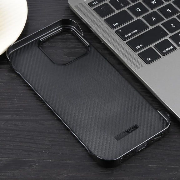 For iPhone 16e Electroplating Frameless Frosted Anti-Glare PC MagSafe Phone Case(Black)