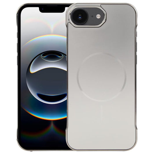 For iPhone 16e Electroplating Frameless Frosted Anti-Glare PC MagSafe Phone Case(Titanium Gray) - free shipping - PMC Jewellery - Order now!