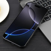 For iPhone 16 Pro Electroplating Frameless Frosted Anti-Glare PC MagSafe Phone Case(Black)