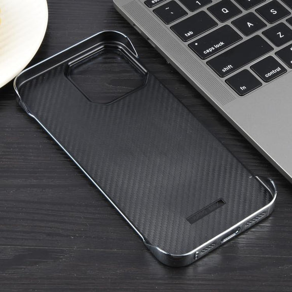 For iPhone 16 Pro Electroplating Frameless Frosted Anti-Glare PC MagSafe Phone Case(Silver White)