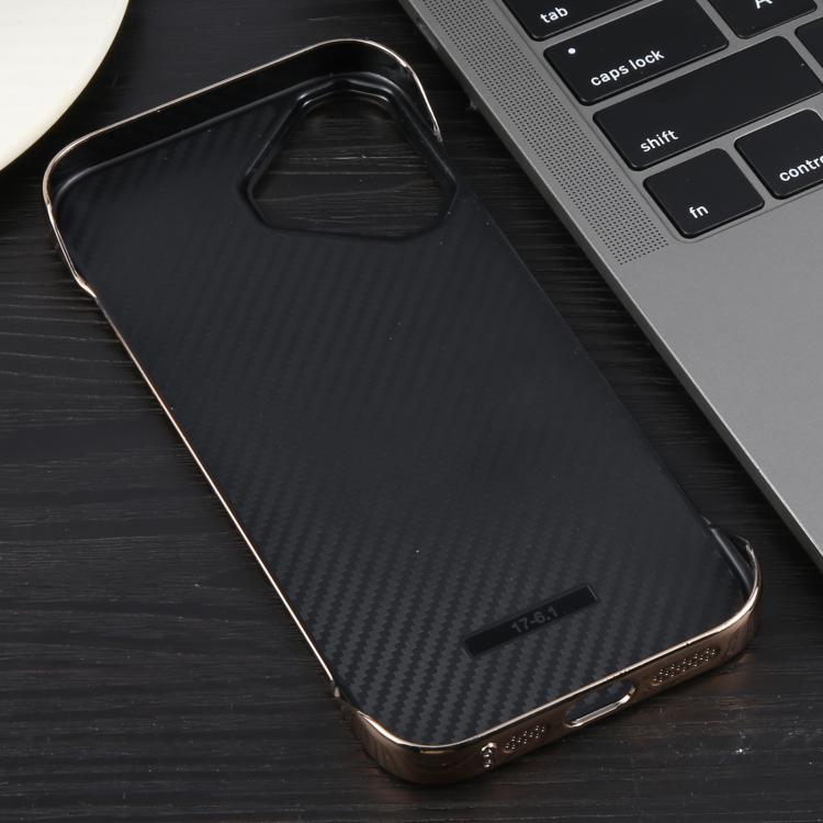 For iPhone 16 Plus Electroplating Frameless Frosted Anti-Glare PC MagSafe Phone Case(Desert Gold)