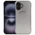 For iPhone 16 Electroplating Frameless Frosted Anti-Glare PC MagSafe Phone Case(Titanium Gray) - free shipping - PMC TechLife - Order now!