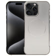 For iPhone 15 Pro Electroplating Frameless Frosted Anti-Glare PC MagSafe Phone Case(Titanium Gray) - free shipping - PMC TechLife - Order now!