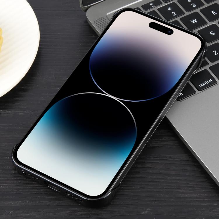 For iPhone 14 Pro Electroplating Frameless Frosted Anti-Glare PC MagSafe Phone Case(Black) - free shipping - PMC TechLife - Order now!