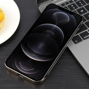 For iPhone 13 Pro Max / 12 Pro Max Electroplating Frameless Frosted Anti-Glare PC MagSafe Phone Case(Desert Gold)