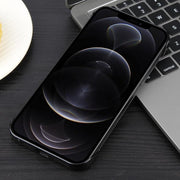 For iPhone 13 Pro Max / 12 Pro Max Electroplating Frameless Frosted Anti-Glare PC MagSafe Phone Case(Black)