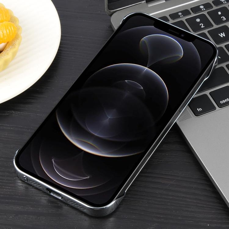 For iPhone 13 Pro Max / 12 Pro Max Electroplating Frameless Frosted Anti-Glare PC MagSafe Phone Case(Silver White) - free shipping - PMC TechLife - Order now!