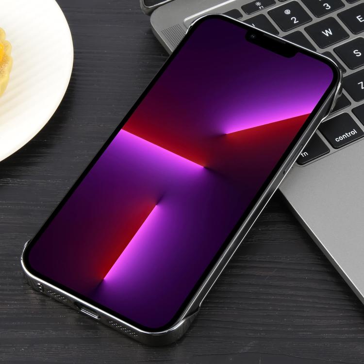 For iPhone 13 Pro Electroplating Frameless Frosted Anti-Glare PC MagSafe Phone Case(Titanium Gray)