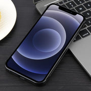 For iPhone 12 / 12 Pro Electroplating Frameless Frosted Anti-Glare PC MagSafe Phone Case(Black)