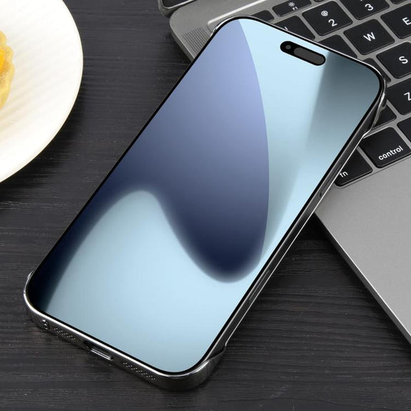 For iPhone 17 Pro Max Electroplating Frameless Frosted Anti-Glare PC MagSafe Phone Case(Titanium Gray)