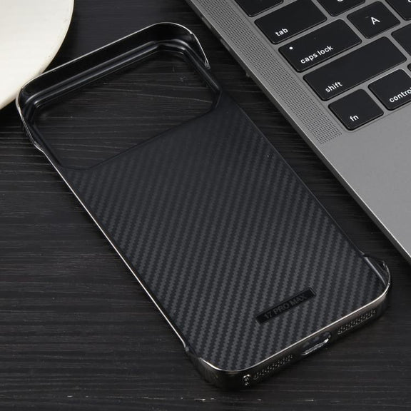 For iPhone 17 Pro Max Electroplating Frameless Frosted Anti-Glare PC MagSafe Phone Case(Titanium Gray)