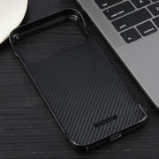 For iPhone 17 Pro Electroplating Frameless Frosted Anti-Glare PC MagSafe Phone Case(Black)
