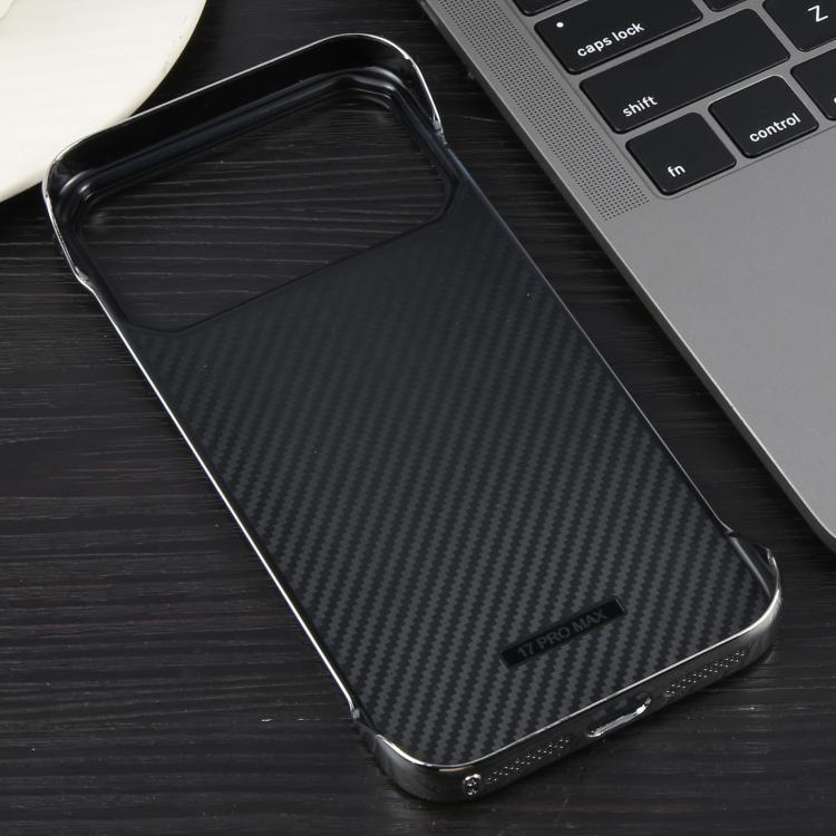 For iPhone 17 Pro Electroplating Frameless Frosted Anti-Glare PC MagSafe Phone Case(Silver White)