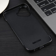 For iPhone 17 Electroplating Frameless Frosted Anti-Glare PC MagSafe Phone Case(Black)