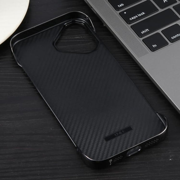 For iPhone 17 Electroplating Frameless Frosted Anti-Glare PC MagSafe Phone Case(Black)