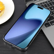 For iPhone 17 Electroplating Frameless Frosted Anti-Glare PC MagSafe Phone Case(Silver White)