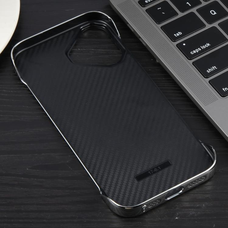 For iPhone 17 Electroplating Frameless Frosted Anti-Glare PC MagSafe Phone Case(Silver White)