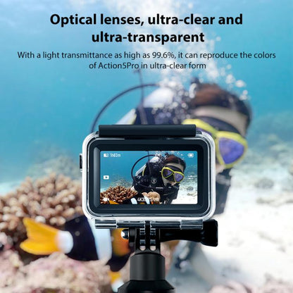 For DJI Osmo Action 5 Pro Magnetic 60m Waterproof Case Diving Case with Base + Gift Kit - free shipping - PMC Jewellery - Order now!