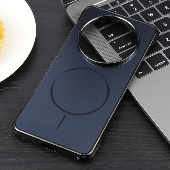 For Huawei Mate 60 Electroplating Frameless Frosted Anti-Glare PC MagSafe Phone Case(Black)