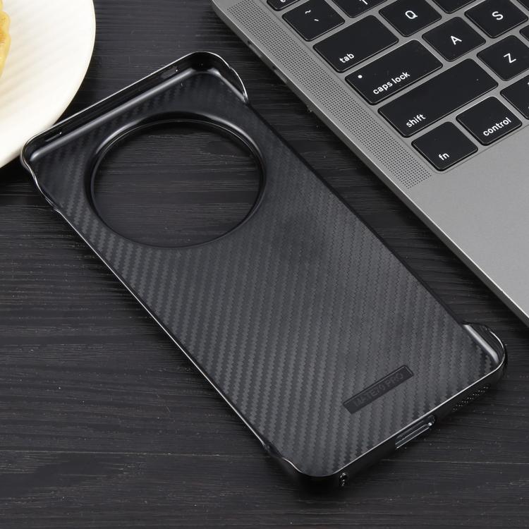 For Huawei Mate 60 Electroplating Frameless Frosted Anti-Glare PC MagSafe Phone Case(Black)