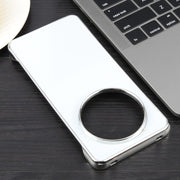 For Huawei Mate 60 Electroplating Frameless Frosted Anti-Glare PC MagSafe Phone Case(Silver White)