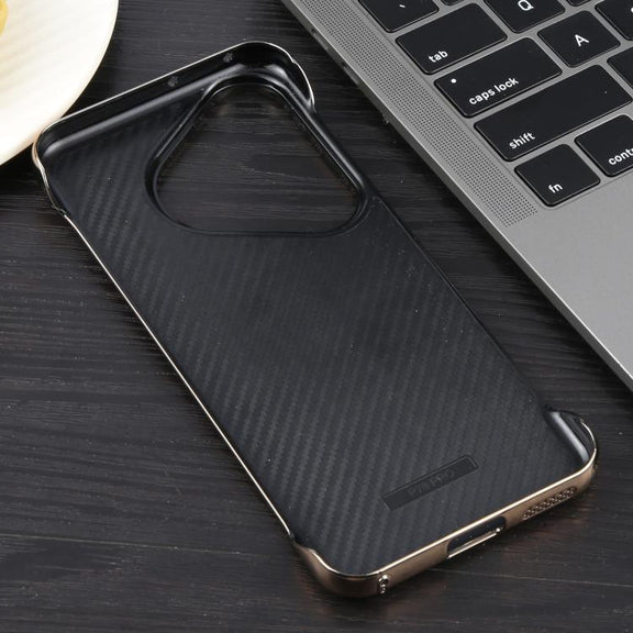 For Huawei Pura 70 Electroplating Frameless Frosted Anti-Glare PC MagSafe Phone Case(Desert Gold)