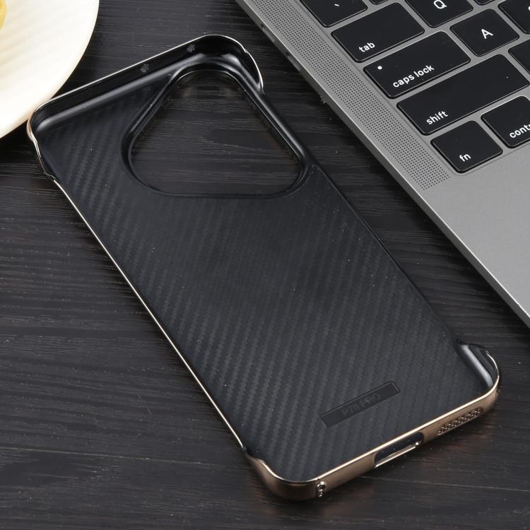 For Huawei Pura 70 Electroplating Frameless Frosted Anti-Glare PC MagSafe Phone Case(Desert Gold)
