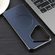For Huawei Pura 70 Electroplating Frameless Frosted Anti-Glare PC MagSafe Phone Case(Black)