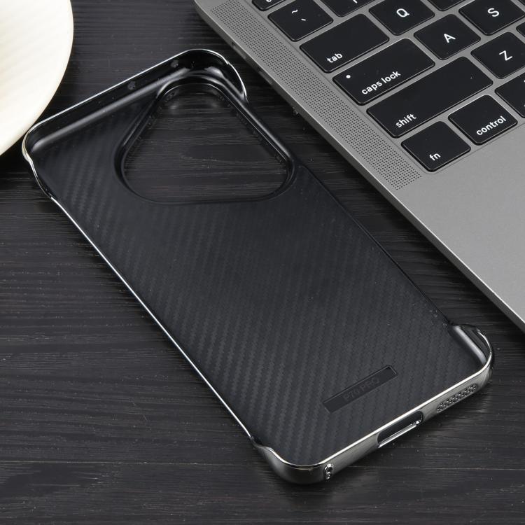 For Huawei Pura 70 Electroplating Frameless Frosted Anti-Glare PC MagSafe Phone Case(Silver White)