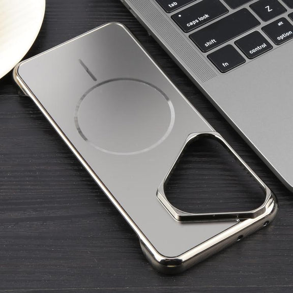 For Huawei Pura 70 Electroplating Frameless Frosted Anti-Glare PC MagSafe Phone Case(Titanium Gray)