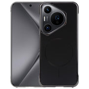 For Huawei Pura 70 Pro / 70 Pro+ Electroplating Frameless Frosted Anti-Glare PC MagSafe Phone Case(Black)