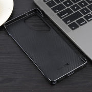 For Samsung Galaxy S22 Ultra 5G Electroplating Frameless Frosted Anti-Glare PC MagSafe Phone Case(Black)