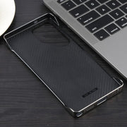 For Samsung Galaxy S22 Ultra 5G Electroplating Frameless Frosted Anti-Glare PC MagSafe Phone Case(Titanium Gray)