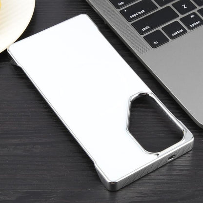 For Samsung Galaxy S23 Ultra 5G Electroplating Frameless Frosted Anti-Glare PC MagSafe Phone Case(Silver White) - free shipping - PMC Jewellery - Order now!