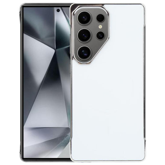For Samsung Galaxy S25 Ultra 5G Electroplating Frameless Frosted Anti-Glare PC MagSafe Phone Case(Silver White) - free shipping - PMC Jewellery - Order now!