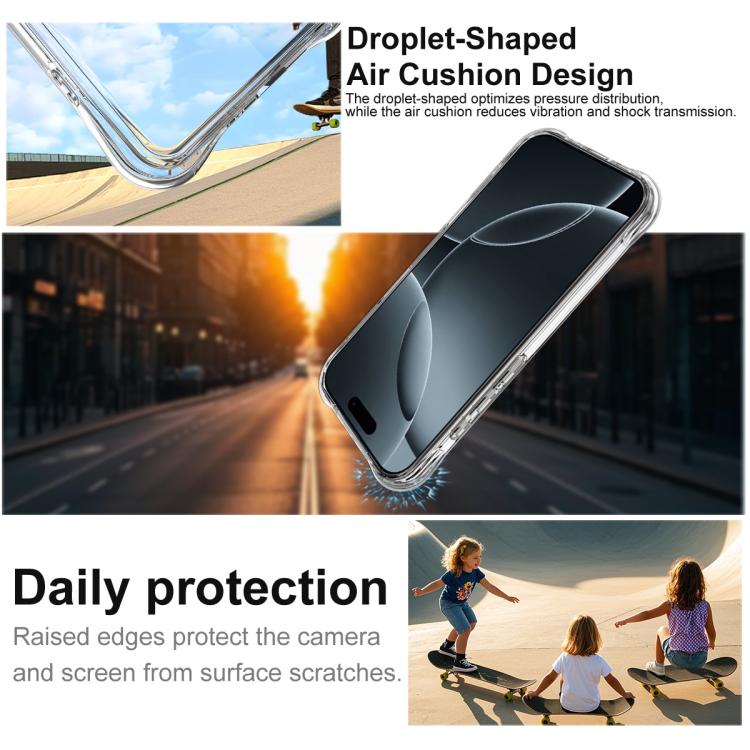 For iPhone 17 Pro imak Shockproof Airbag TPU Phone Case(Transparent) - iPhone 17 Pro Cases by imak | Online Shopping South Africa | PMC Jewellery | Buy Now Pay Later Mobicred