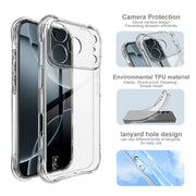For iPhone 17 Pro imak Shockproof Airbag TPU Phone Case(Transparent)