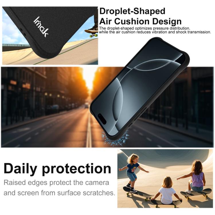 For iPhone 17 Pro Max imak Shockproof Airbag TPU Phone Case(Matte Black)