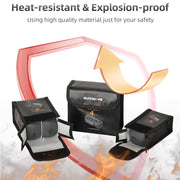 For DJI Mavic 4 Pro Sunnylife Battery Explosion-proof Safe Bag Protective Li-Po Safe Bag(For 2pcs Batteries)