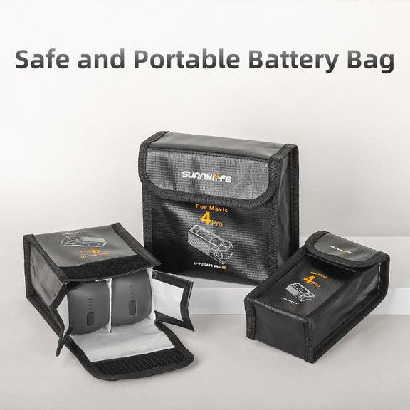For DJI Mavic 4 Pro Sunnylife Battery Explosion-proof Safe Bag Protective Li-Po Safe Bag(For 1pc Battery)