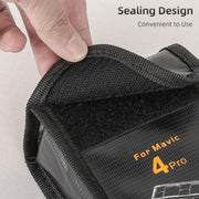 For DJI Mavic 4 Pro Sunnylife Battery Explosion-proof Safe Bag Protective Li-Po Safe Bag(For 2pcs Batteries)