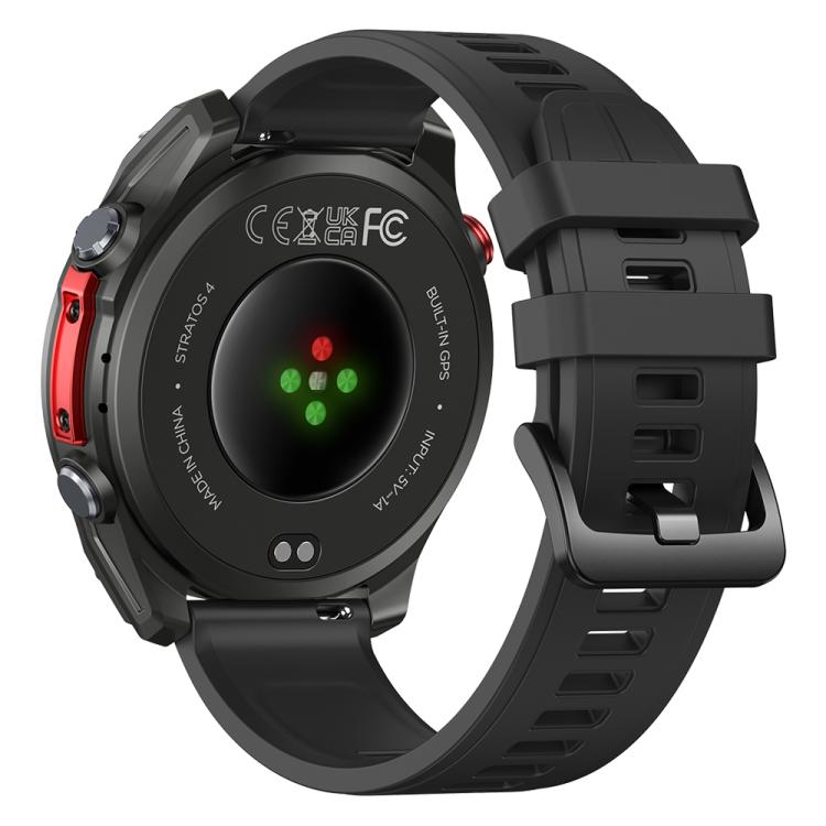 Zeblaze Stratos 4 Rugged Outdoor GPS Smart Watch 1.43 inch Screen 5 ATM & IP69K(Black) - free shipping - PMC TechLife - Order now!