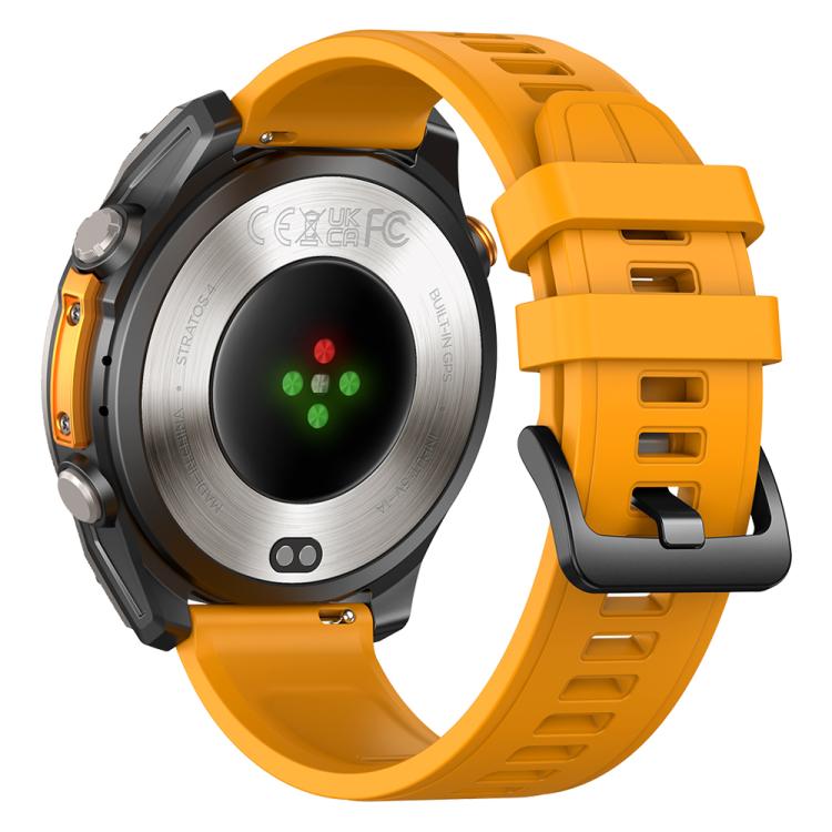 Zeblaze Stratos 4 Rugged Outdoor GPS Smart Watch 1.43 inch Screen 5 ATM & IP69K(Orange)