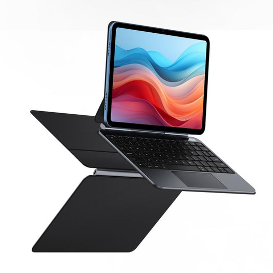 For iPad 2025 / 2022 DUX DUCIS MK Pro Series Floating Magnetic Keyboard Tablet Leather Case(Black) - free shipping - PMC Jewellery - Order now!