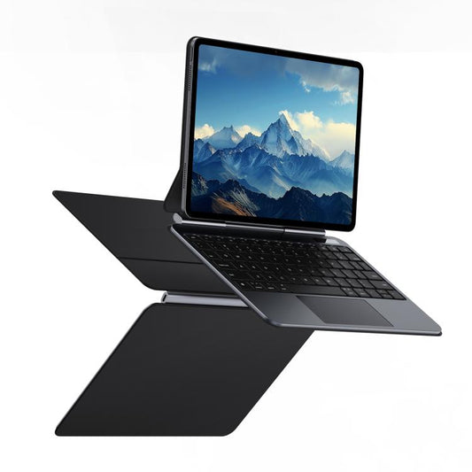 For iPad Air 11 2025 / iPad Pro 11 2022 DUX DUCIS MK Pro Series Floating Magnetic Keyboard Tablet Leather Case(Black) - free shipping - PMC Jewellery - Order now!