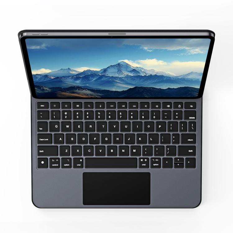 For iPad Air 11 2025 / iPad Pro 11 2022 DUX DUCIS MK Pro Series Floating Magnetic Keyboard Tablet Leather Case(Black)