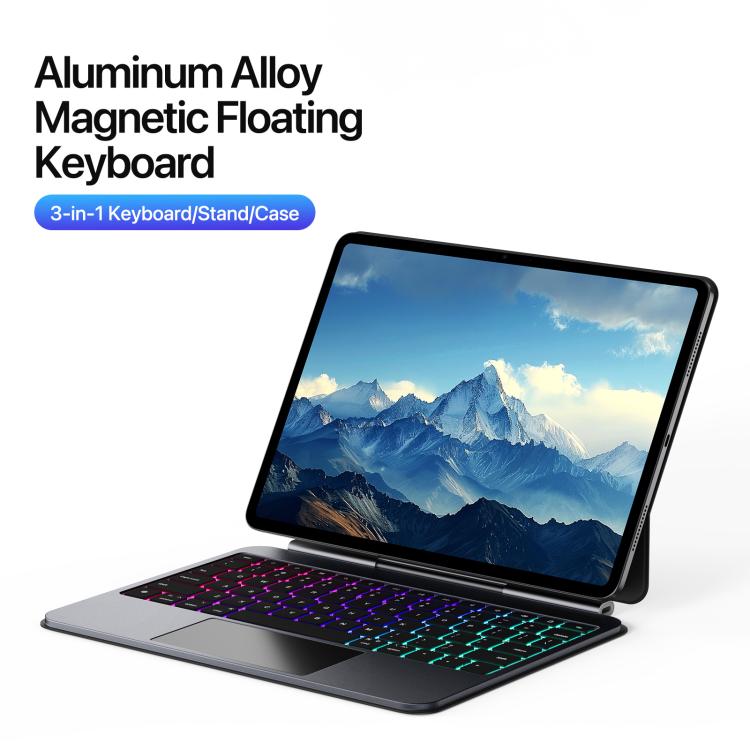 For iPad Air 11 2025 / iPad Pro 11 2022 DUX DUCIS MK Pro Series Floating Magnetic Keyboard Tablet Leather Case(Black) - free shipping - PMC Jewellery - Order now!
