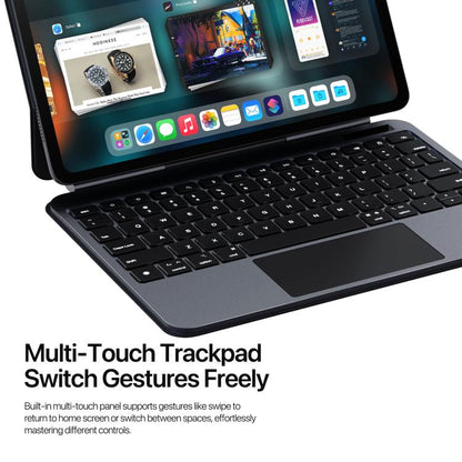 For iPad Air 11 2025 / iPad Pro 11 2022 DUX DUCIS MK Pro Series Floating Magnetic Keyboard Tablet Leather Case(Black) - free shipping - PMC Jewellery - Order now!