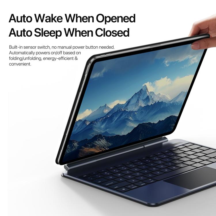 For iPad Air 11 2025 / iPad Pro 11 2022 DUX DUCIS MK Pro Series Floating Magnetic Keyboard Tablet Leather Case(Black) - free shipping - PMC Jewellery - Order now!