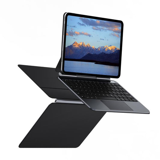 For iPad Pro 11 2024 DUX DUCIS MK Pro Series Floating Magnetic Keyboard Tablet Leather Case(Black) - free shipping - PMC Jewellery - Order now!
